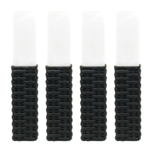 Solar Rattan Finished Stake Lights (Pack of 4) (Outer Ctn Qty: 12)