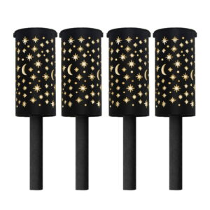 Solar Night Sky Lantern Stake Lights (Pack of 4) (Outer Ctn Qty: 12)