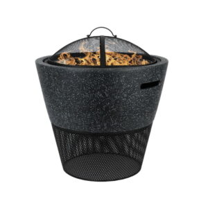 MGO Round Firepit/BBQ with Log Storage