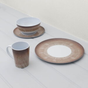 16 Pce Melamine Dinner Set - Stone