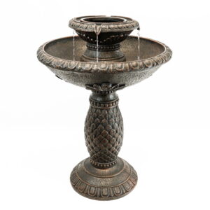 Solar Imperial Bird Bath Fountain w/ Battery Back-Up