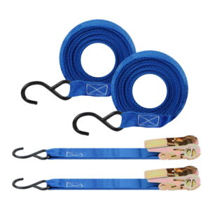 2 x 3.5m Ratchet Tie Down S Hooks
