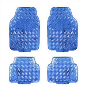 Checker Plate Mat Set Blue