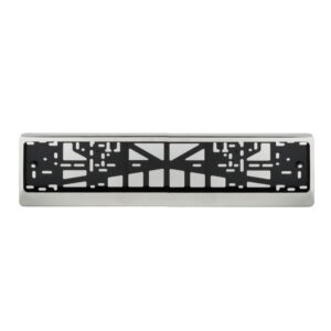 Stainless Steel Frame Number Plate Holder With Backing Plate (Metal)